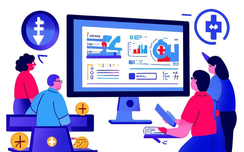 Illustration of website design adapted to several industry contexts