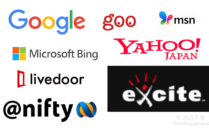 日本搜索引擎Google Japan、Yahoo! Japan、Bing Japan以及其他本土搜索引擎