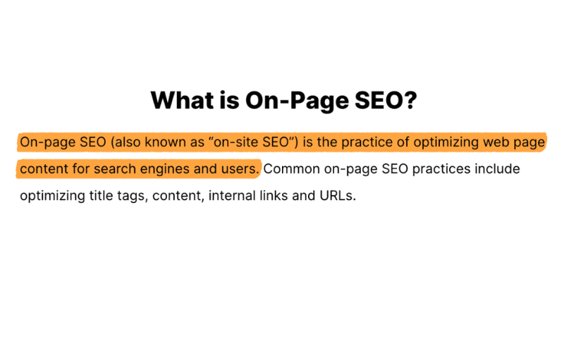 解释什么是页面SEO（On-Page SEO），介绍优化网页内容以提升搜索引擎排名和用户体验的实践，包括标题标签、内容、内部链接和URL优化