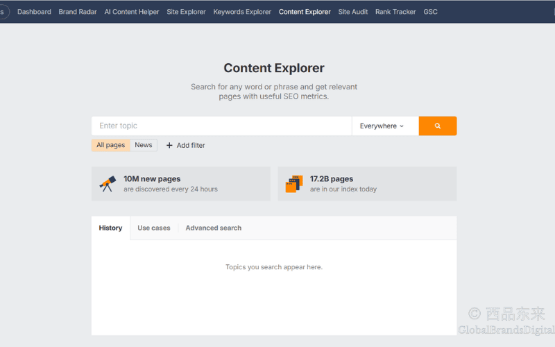 内容分析——Ahrefs Content Explorer