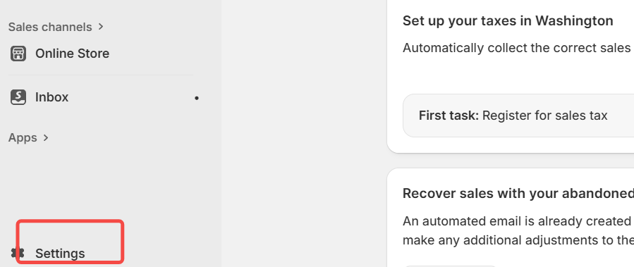 左侧导航栏中显示“设置”选项，背景为浅灰色。