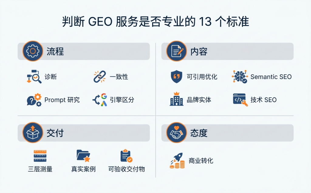 判断geo服务是否专业的13个标准